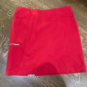Chicos ZENERGY golf 1.5 red SKORT Fits More Like Chico's Size 1